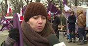 Manifestacja Partii Razem przed kancelarią premiera