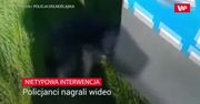 Nietypowa interwencja. Nagranie policjantów