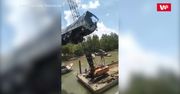 Wyciągali ciężarówkę z rzeki. Coś poszło nie tak