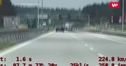 Pędził autostradą. Nagranie policji