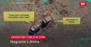 Ofensywa Turcji w Syrii. Nagranie z drona