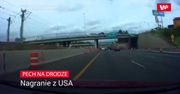 Pech na drodze. Zobacz nagranie z autostrady