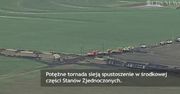 Tornado zdmuchnęło pociąg