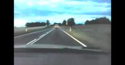 Jechali za pijanym kierowcą. Nagrali wypadek