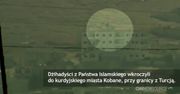 Flaga Państwa Islamskiego pod turecką granicą