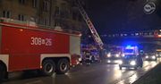 Pożar kamienicy w Warszawie