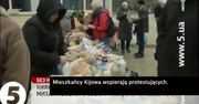 Mieszkańcy Kijowa wspierają protestujących