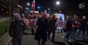 Manifestacja przed rosyjską ambasadą w Warszawie
