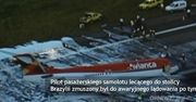 Samolot lądował 'na brzuchu'
