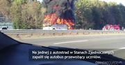 Spłonął wiozący dzieci autobus