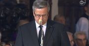 Wzruszony Bronisław Komorowski