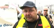 Protest związkowców w Warszawie