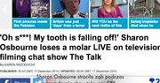 Sharon Osbourne wypadł ząb w programie na żywo