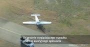 Wypadek awionetki podczas lądowania