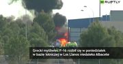 F-16 rozbił się w bazie wojskowej w Hiszpanii