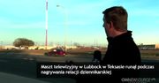 Maszt telewizyjny runął w czasie relacji na żywo