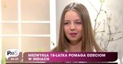 Ma 18 lat i pomaga dzieciom w Indiach