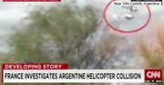 Nagranie zderzenie śmigłowców w Argentynie