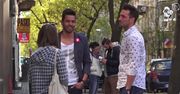 Maślak z Misterem Kolumbii pod studiem TVN