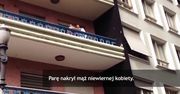 Nakryty kochanek ucieka przez okno