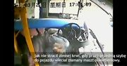 Dramatyczne nagranie z autobusu