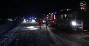 Wypadek autobusu niedaleko Augustowa
