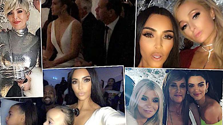 Kim Kardashian Winter Wonderland zdjęcia świąteczna impreza