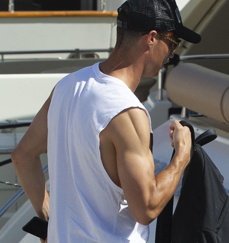 Cristiano Ronaldo na jachcie