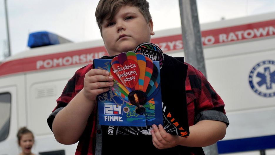 Łukasz Berezak - dzielny wolontariusz WOŚP