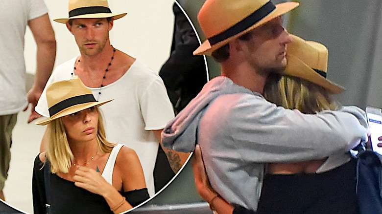 Maciej Grenda i Agnieszka Włodarczyk na lotnisku