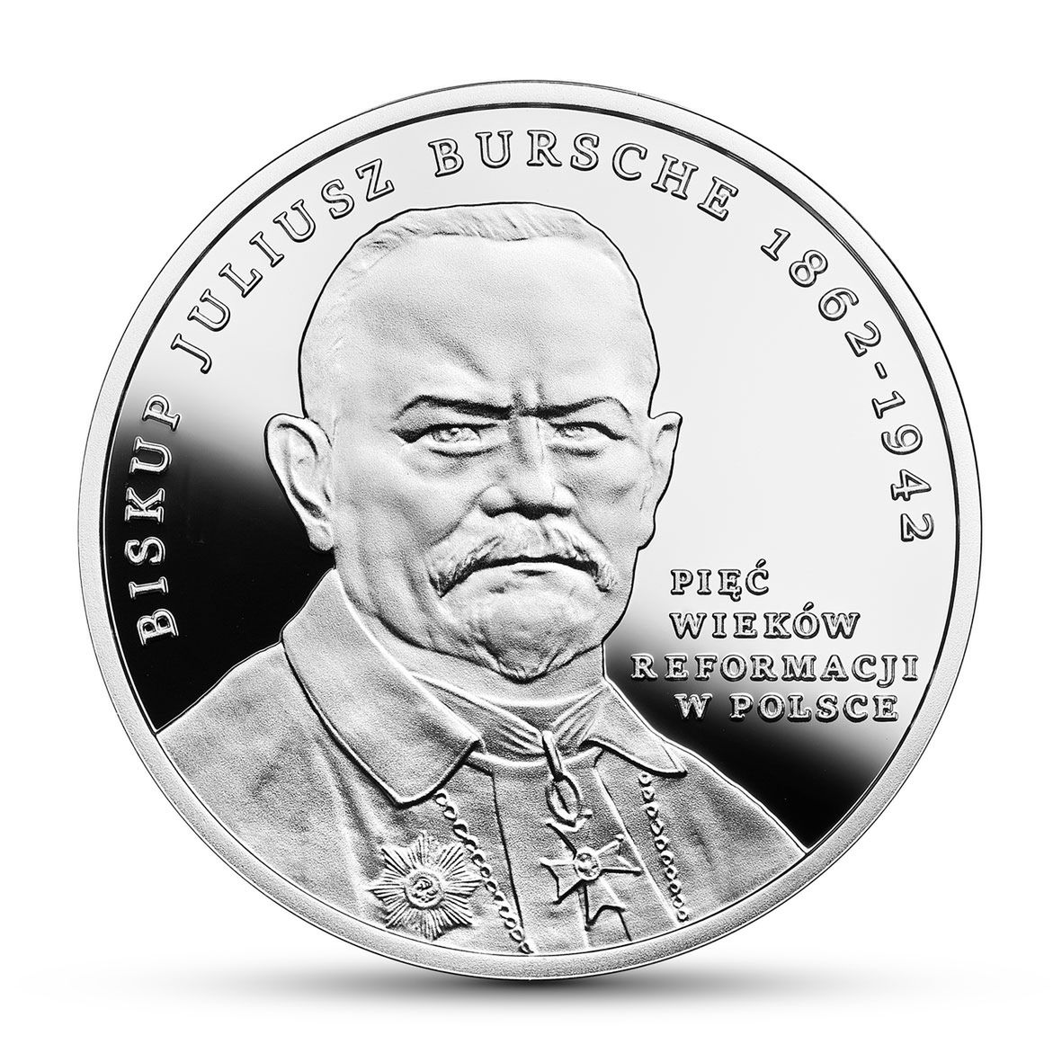 Awers monety upamiętniającej Reformację 