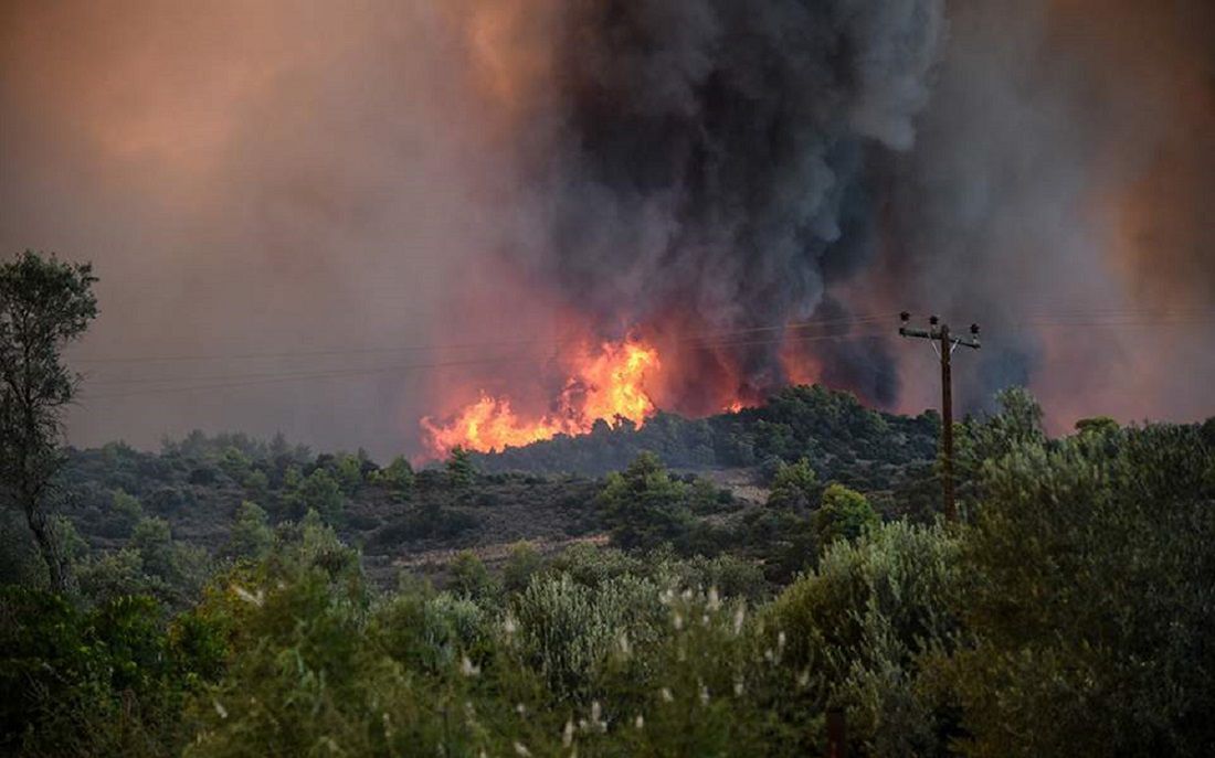 Grecja. Ogromne pożary na wyspie Zakynthos