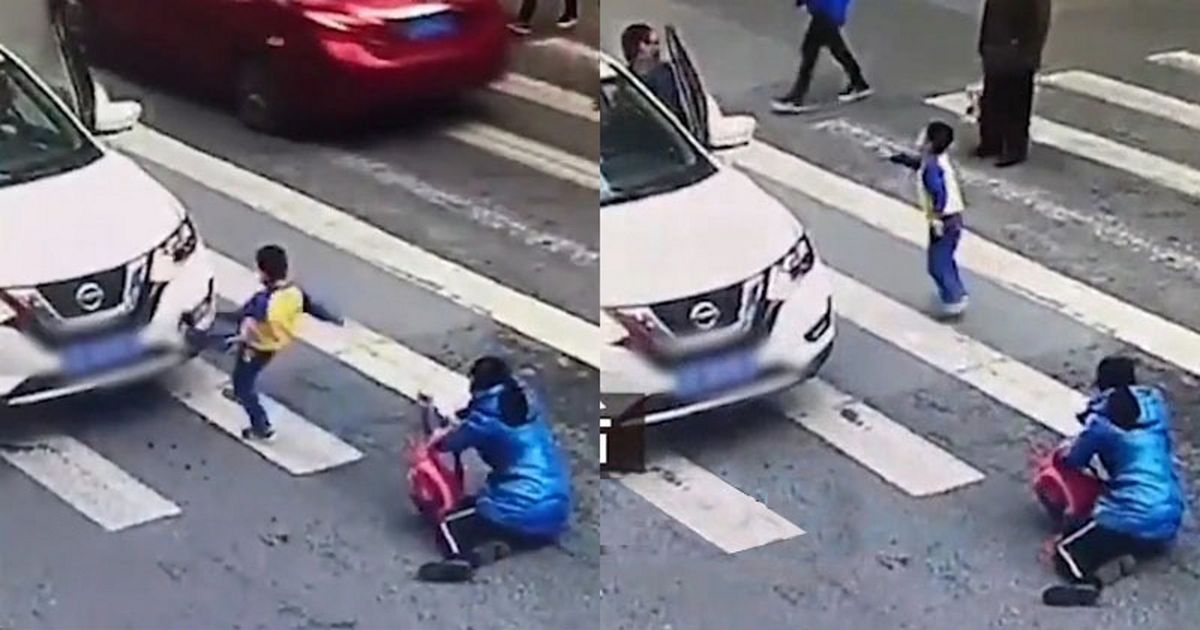 Chiny: samochód potrącił kobietę z dzieckiem. Kilkulatek stanął w obronie mamy