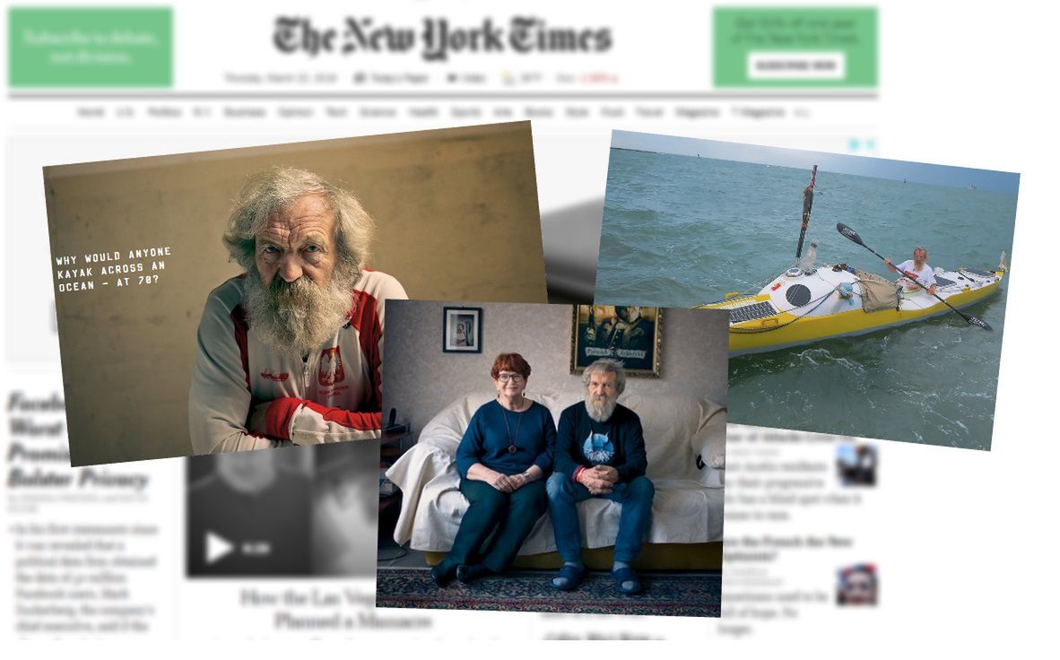 Aleksander Doba w "The New York Times". "Dlaczego ktoś chciałby przepłynąć Atlantyk w wieku 70 lat?"