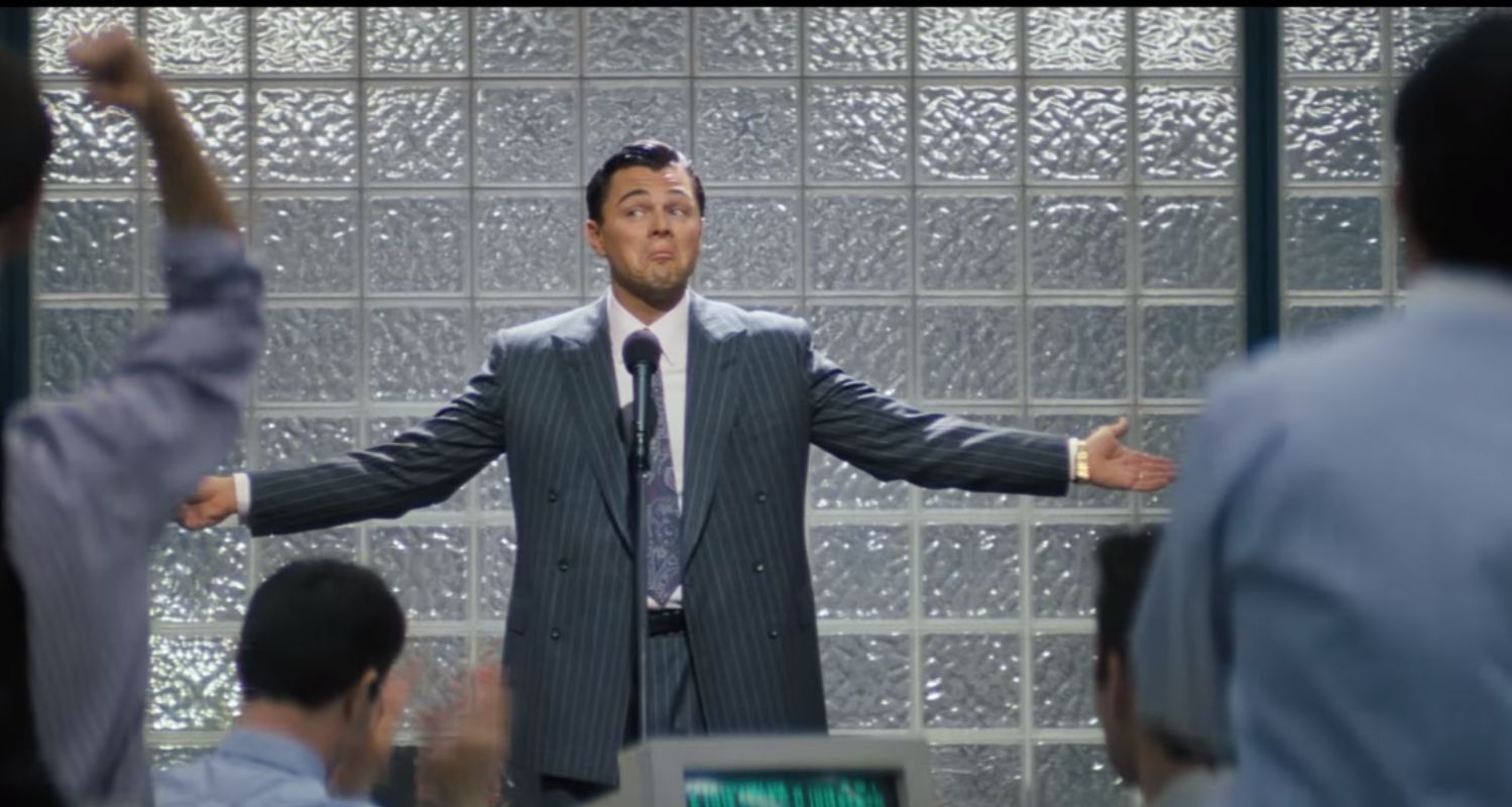 Kadr z filmu "Wilk z Wall Street"