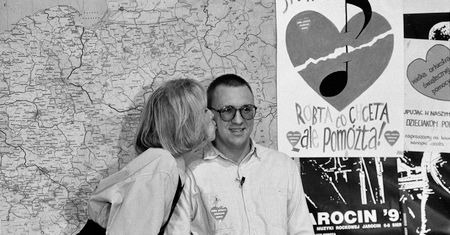 Jerzy Owsiak i Agata Młynarska na archiwalnych zdjęciach. Tak wyglądały początki WOŚP