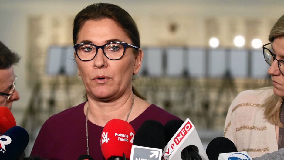 Beata Mazurek skomentowała wniosek na konferencji w Sejmie