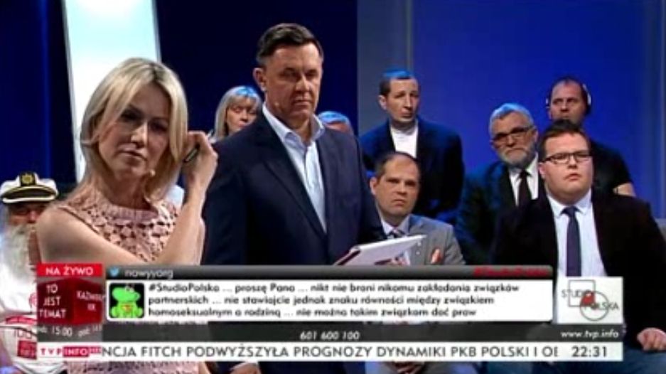 Magdalena Ogórek i Jacek Łęski
