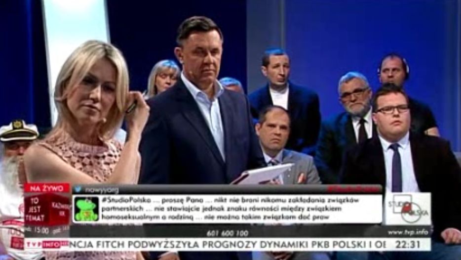 Magdalena Ogórek i Jacek Łęski
