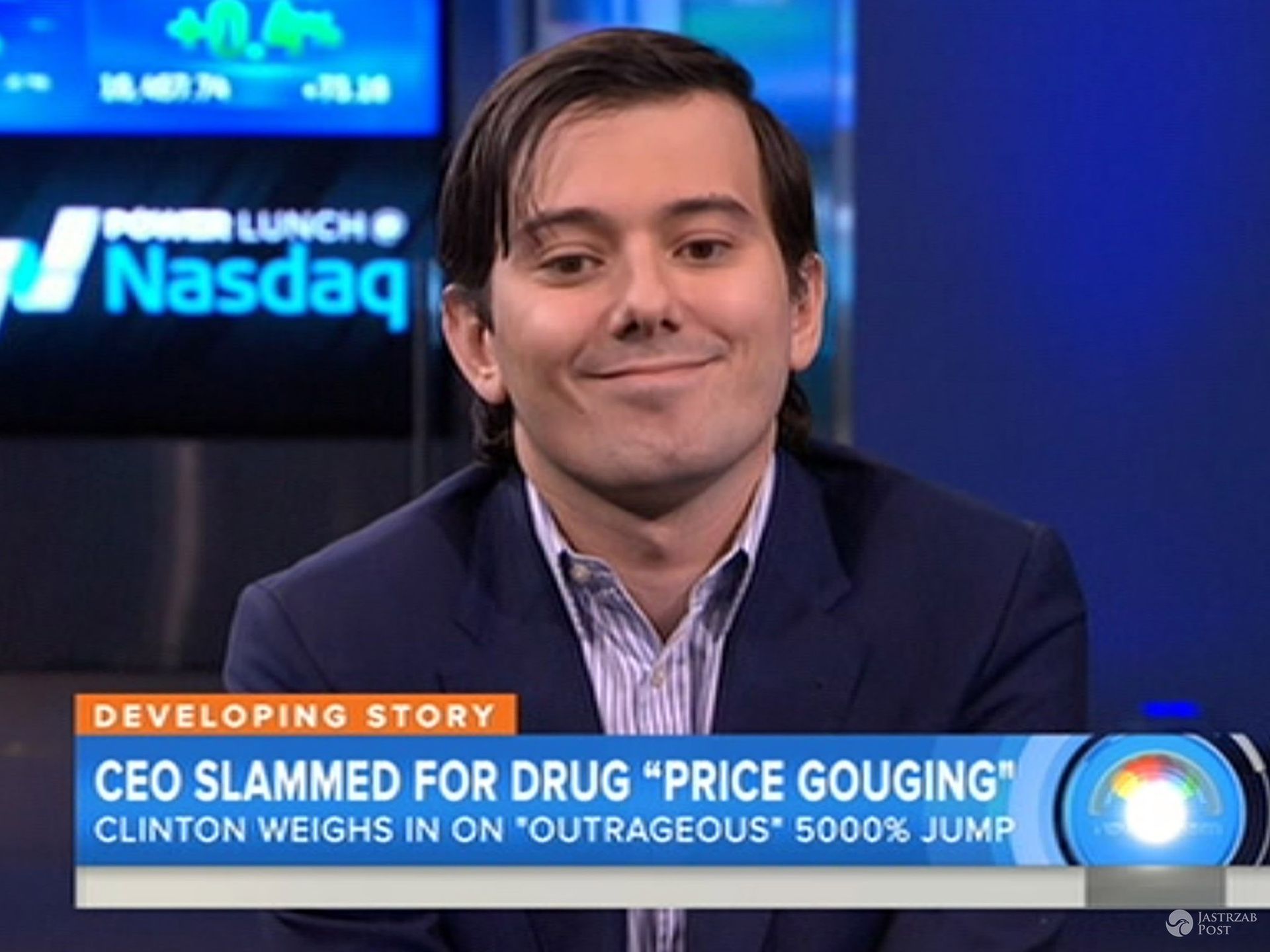 Martin Shkreli obrzucony psią kupą