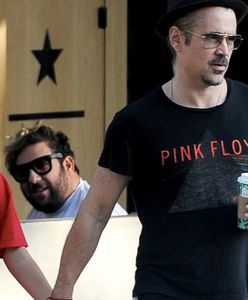 Colin Farrell z synem na spacerze. To rzadki widok!