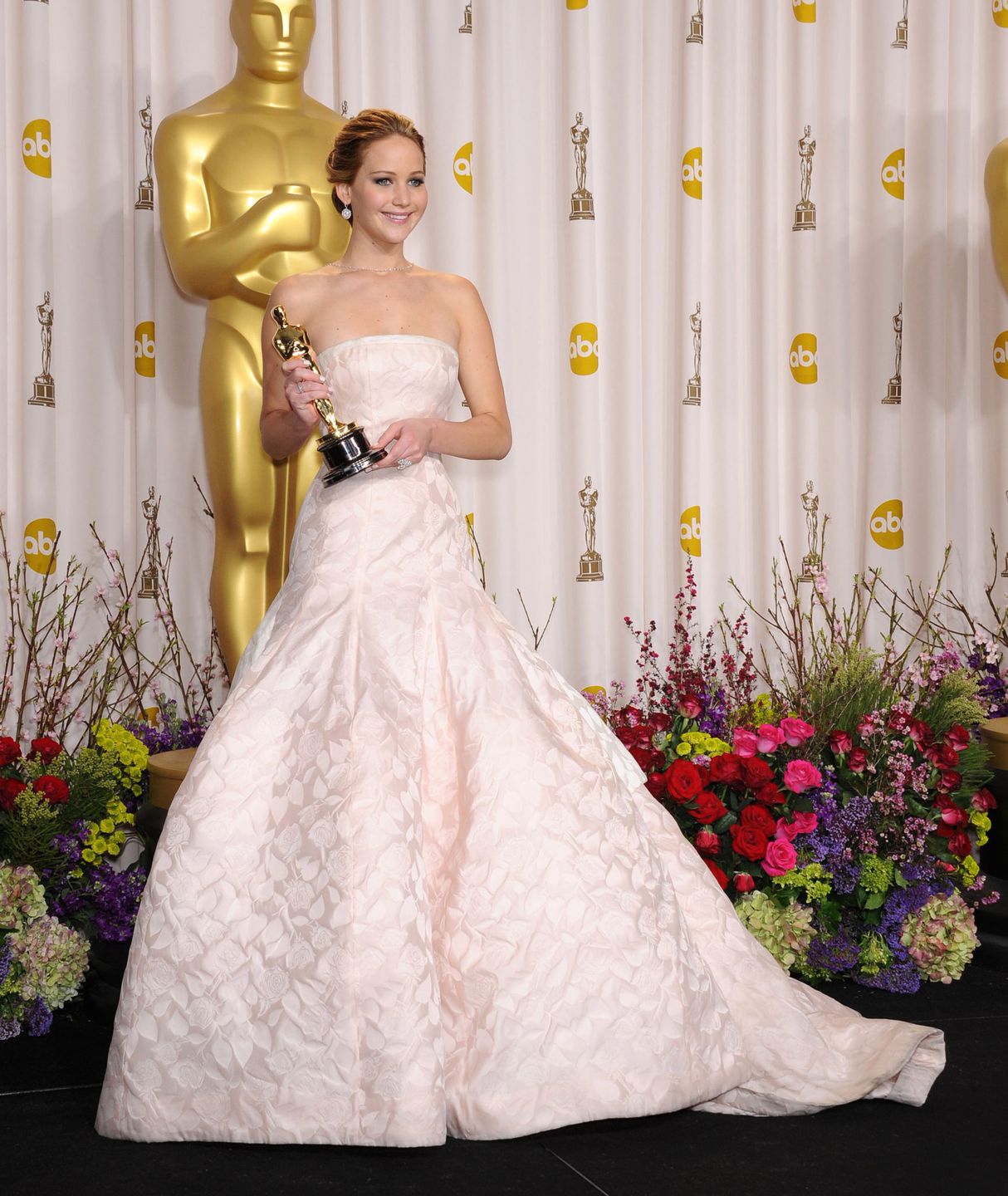 Jennifer Lawrence w kreacji Christian Dior Couture – Oscary 2013, kreacje wszech czasów