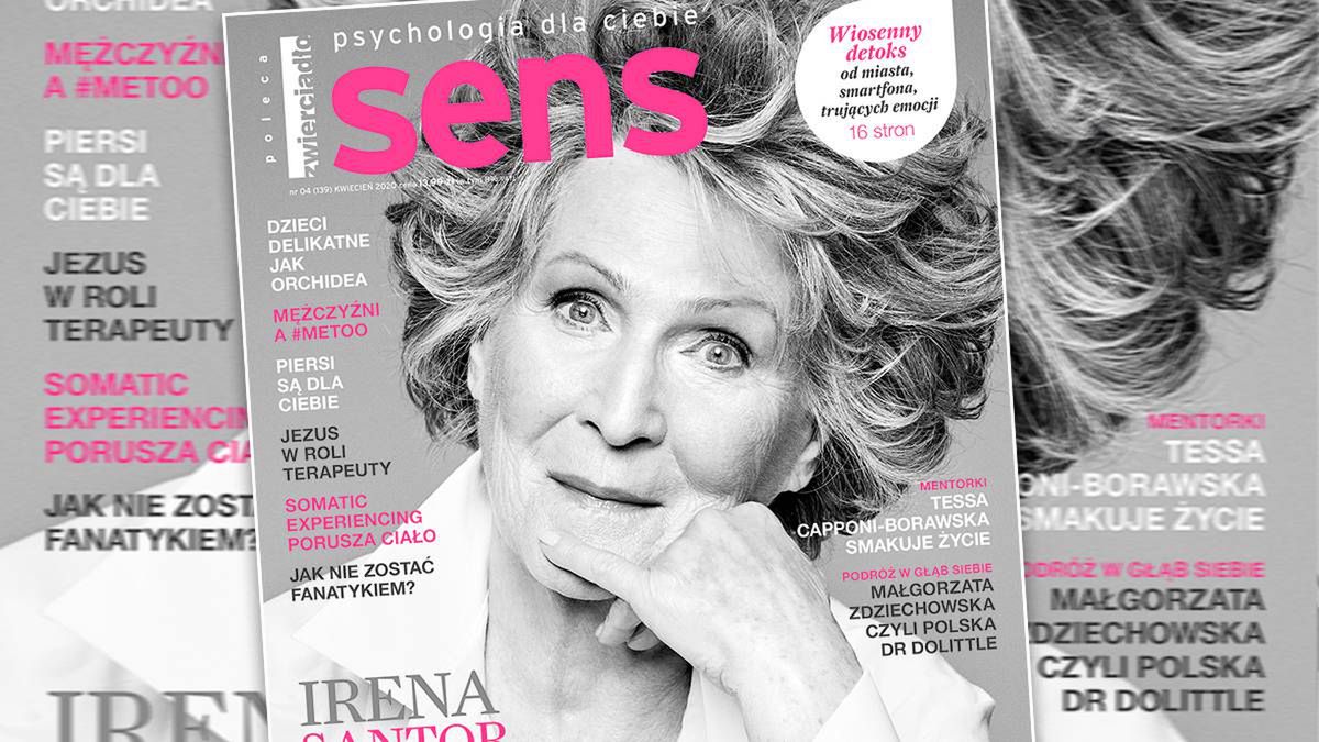Irena Santor – okładka magazynu Sens