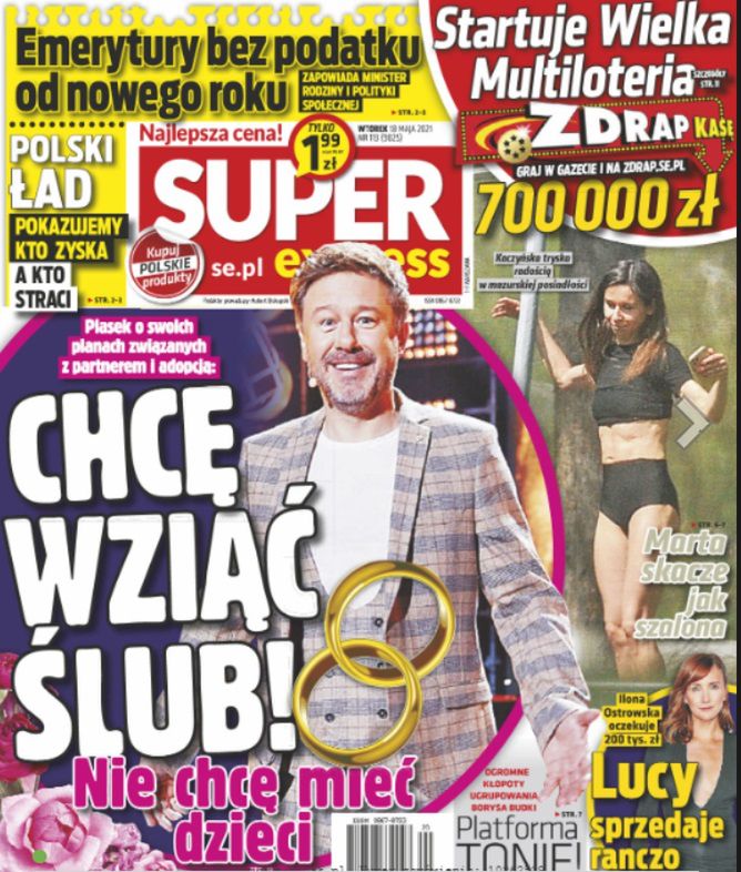 Marta Kaczyńska na okładce Super Expressu