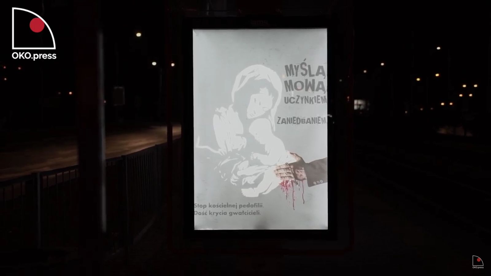 Plakaty są częścią akcji przeciw pedofilii w Kościele