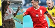 Polska odpada z Euro 2020. Piękne gole Lewandowskiego oglądała Ania. Zabrała ze sobą na trybuny męża popularnej celebrytki