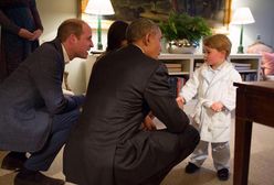 Książę George spotkał się z Barackiem Obamą. Wyglądał słodko w... szlafroku!