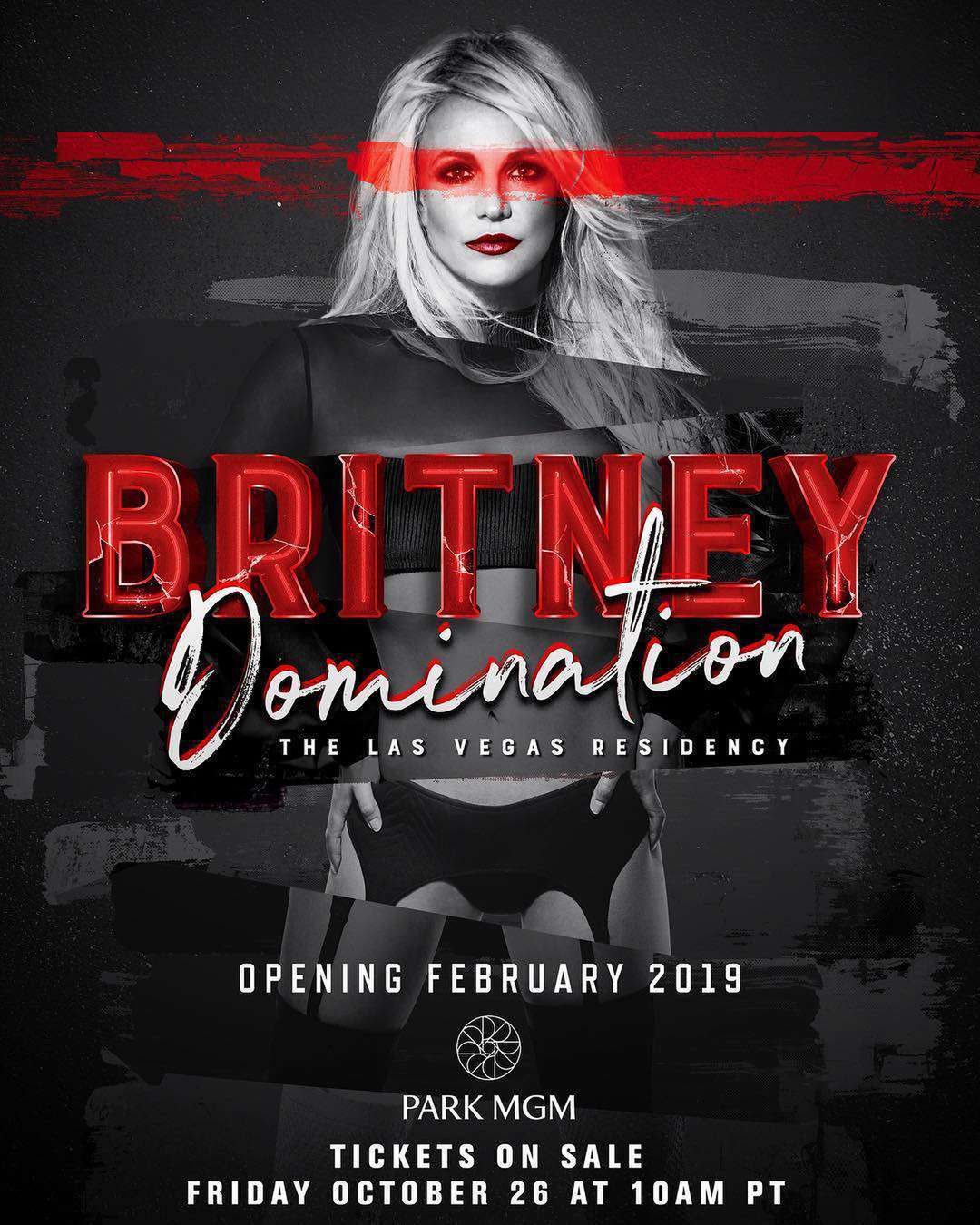 Britney Spears: Domination in Las Vegas – plakat promujący koncerty w Las Vegas