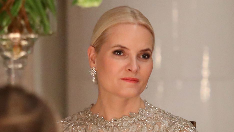 Mette-Marit spotkała się z młodzieżą