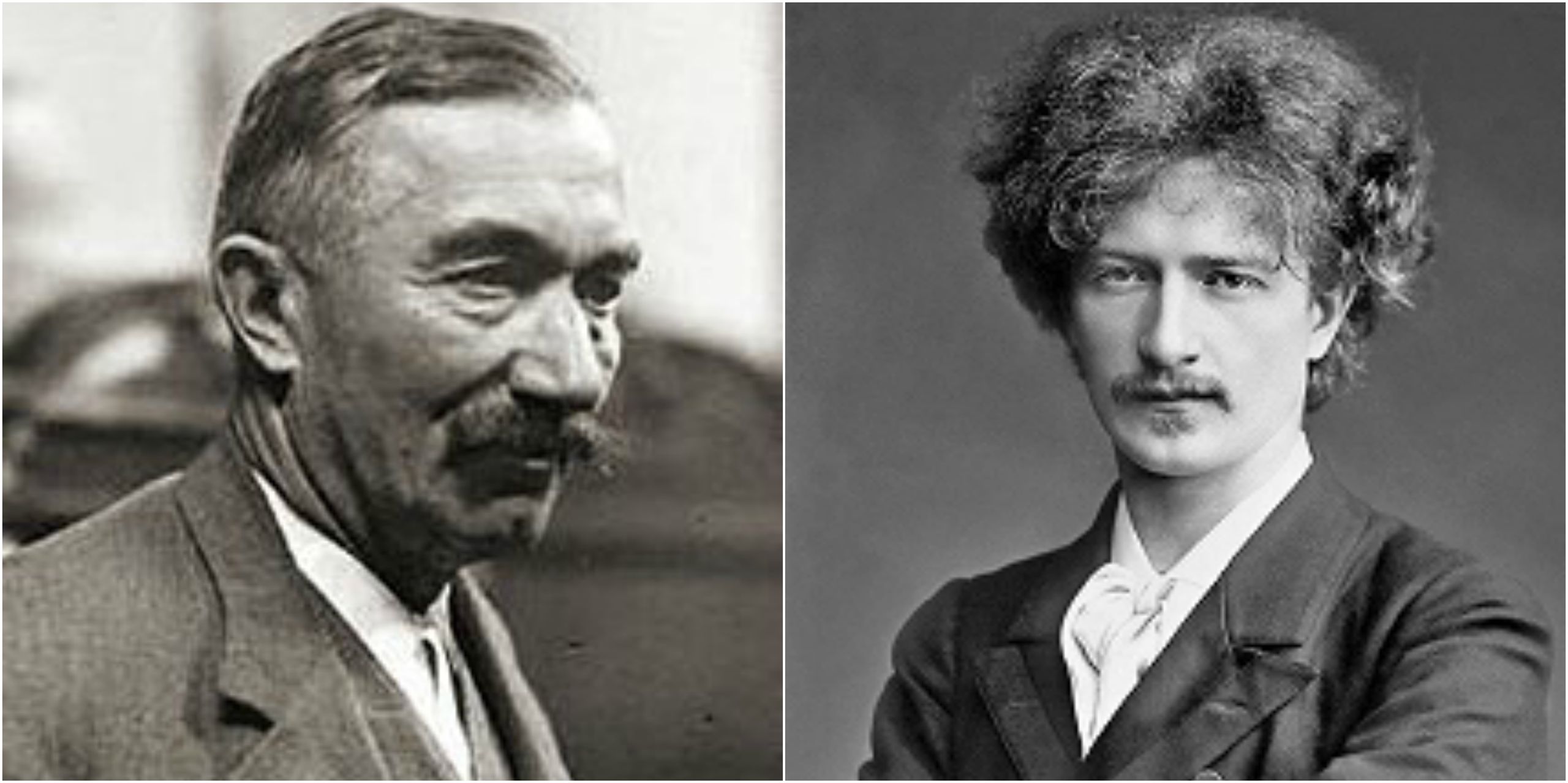 Wincenty Witos (z lewej) i Ignacy Paderewski (z prawej). 